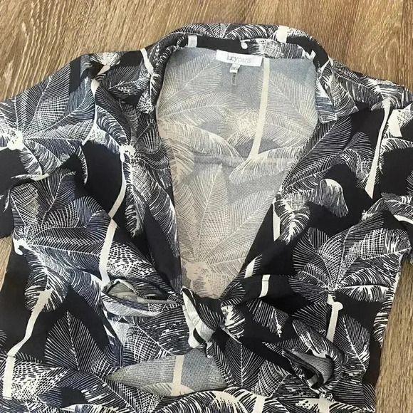 Womens Lucy Paris Black Floral Print Romper - S - Picture 2 of 6